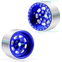 ZHRCFUN 1.9 Beadlock Felgen Blau für SCX10 TRX4 1/10 – Ansicht 4