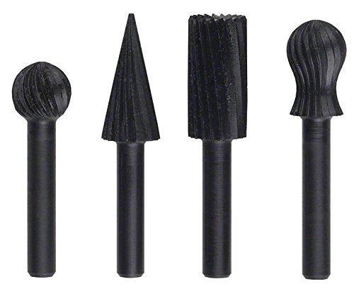 Image secondaire de Jeu de 4 limes rotatives Bosch pour métal et bois