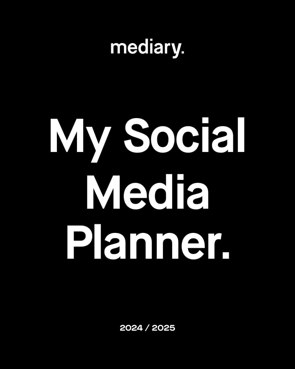 Mediary | My Social Media Planner: Black