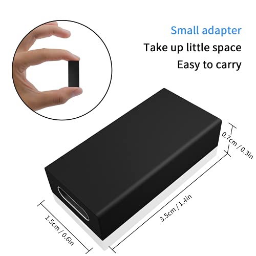 Duttek Usb C To Usb 3.0 Adapter, Usb To Usb C Adapter, Usb 3.0 Female To Usb C Female Adapter Connector Compatible With Google Pixel, Huawei Etc 2 Pack (Black) #TOP5