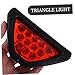 HOLIDYOYO Car Rear Bumper LED Triangle Light High Intensity Flashing Brake Lamp for Enhanced Visibility Universally Compatible Stylish for Tail Light Replacement