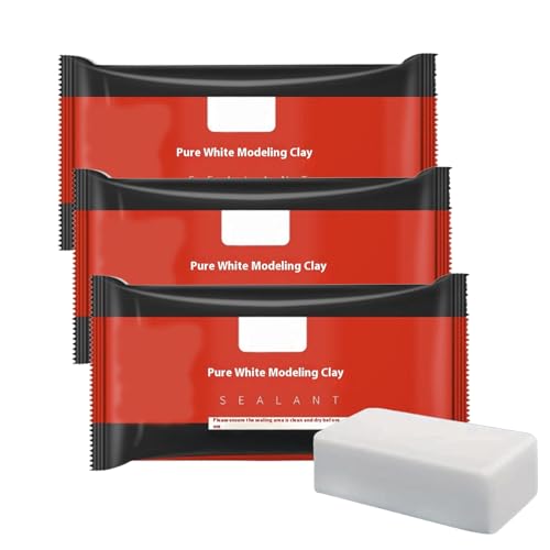 3PCS White Waterproof Plumbers Putty Moldable Duct Seal for Leak