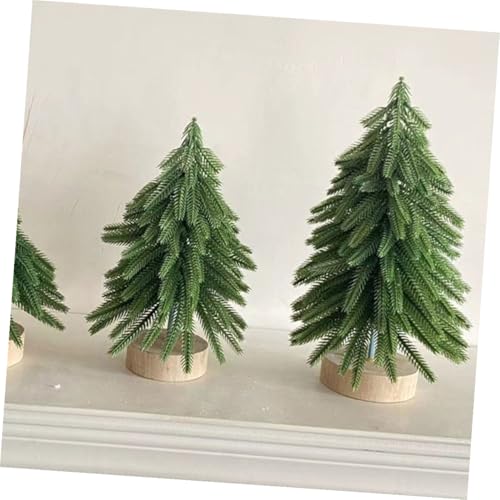 Mini árbol de Navidad de pino Alipis artificial para decoración de mesa hogareña 8
