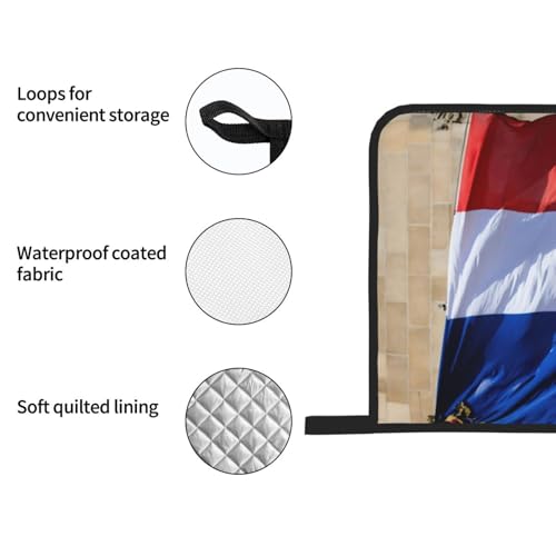 Ensemble de pièces de cuisson isolées drapeau français au design élégant