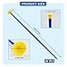 20 Pieces Replacement Suction Cup Arrows, 16.5 Inch Kids Archery Replacement Arrows with Rubber Tip, Suitable for Boys Girls, Blue