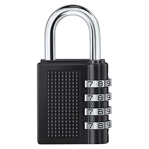 Vinabo 4 Digitos Candado Combinacion Taquilla,Candado numerico, Candados para Mochilas y Maletas,Candado para El Casillero del Gimnasio Escolar, Archivadores, Caja De Herramientas,Cerca, Cerrojo