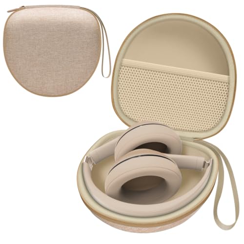 Image of Headphone Headset Case for BERIBES /TOZO /JLab /KVIDIO /Beats /Soundcore Anker /JBL Noise Cancelling Over-Ear Foldable Headphones, Khaki