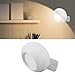 Eminchu LED Wall Sconce, Rechargeable Magnetic Rotatable 360 Touch Control Sconce, 3 Colors 2000mAh Cordless with Quick Install No Tools, Ideal for Bedside Reading, Bathroom, (White)