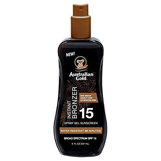 Australian Gold Protector Solar con Bronceador, Marron, 237 Mililitros