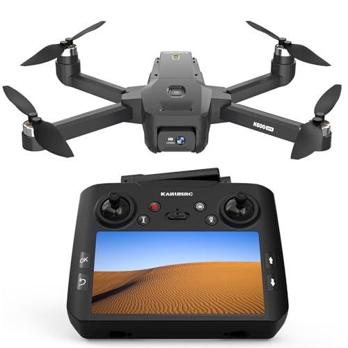 K600 GPS Drohne mit 1080P Kamera, Fernbedienung mit UHD Bildschirm, Windresistente faltbare Drohn mit SD Karte, Drohne mit Tragetasche, Auto Hovering für Erwachsene und Anfänger K600 GPS Drohne mit 1080P Kamera, Fernbedienung mit UHD Bildschirm, Windresistente faltbare Drohn mit SD Karte, Drohne mit Tragetasche, Auto Hovering für Erwachsene und Anfänger