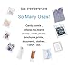 Geyoga 4 Size 240 Pcs Clear Cellophane Bags Plastic Resealable Self Adhesive Cello Bag Sealing Packaging for Candy Cookies Jewelry Photo Decorative Wrapper(14