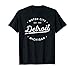 Produktbild Detroit Classic Retro City, Motor City and Motown Tshirt | for Men Women, White Or Black T Shirt, Best Papa Ever Size S - 5XL