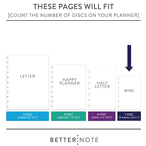 image for Natalie Rebecca Design BetterNote Finance Plan Refill for Disc Noteboo