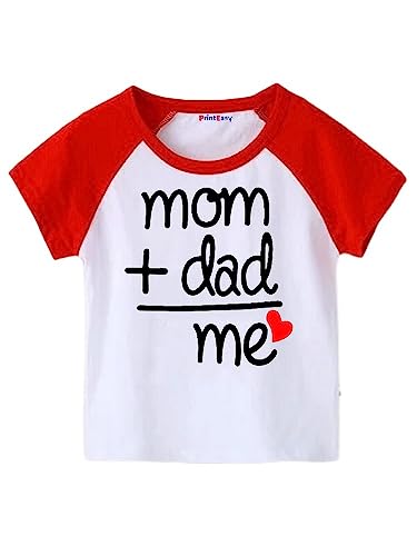 Image of PrintEasy� Mom Dad & Me Cotton Round Neck Short Sleeves Unisex T-Shirt for Boys & Girls