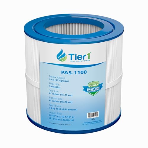 Tier1 Replacement for Pentair Pool Filter Cartridge R173213 | Compatible with Pleatco PAP50, Unicel C-9405, Filbur FC-0684 | 8-9/16