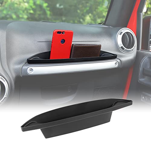 CheroCar Grab Tray Passenger Storage Box Handle Storage Box Tray Organizer Grab Accessory (for Jeep Wrangler Jk 2011-2018)