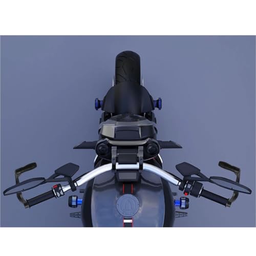 Protector de palancas de motocicleta contra impactos con acabado azul resistente 4