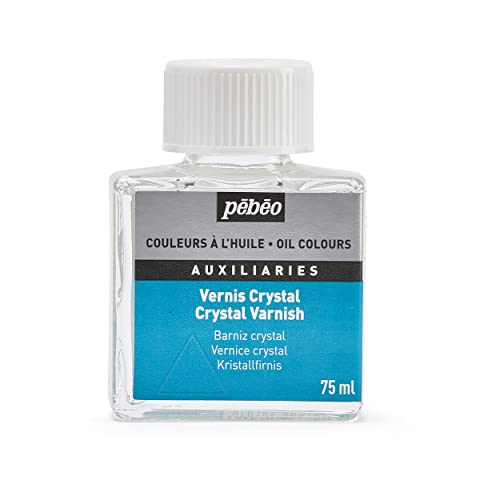 Pébéo – Vernis Crystal Brillant 75 ML – Vernis Tableau Brillant Pébéo - Vernis Peinture Huile Pour Protéger et Sublimer Vos Créations – Vernis Peinture à l’Huile - Flacon 75 ml
