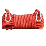 Corde de sécurité fiable : cette corde d'escalade dispose d'une construction robuste en polyester avec un diamètre de 10 mm, pour une sécurité lors de vos escapades en plein air.