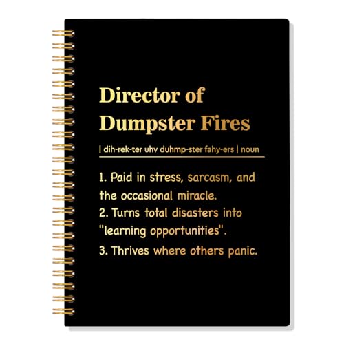 Carnet à spirales Director of Dumpster Fires ERHACHAIJIA rigide 160 pages