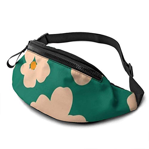 XCNGG Bolso de cintura corriente bolso de cintura de ocio bolso de cintura bolso de cintura de moda Little Wildflower Background Fanny Packs for Women and Men Waist Bag Adjustable Belt for Outdoors Wo
