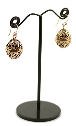 Bronze Charm Filigree Golden, Faberge Egg, Easter Egg , Russian Eggs, Dangle Earrings Thailand Jewelry #TOP3