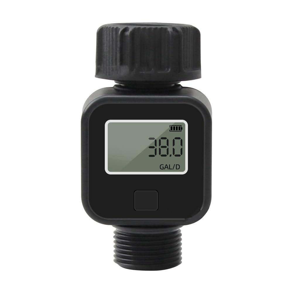Ctrlzs Water Recorder Digital Water Meter 3/4In Hose Water Meter For Measuring Water Usage And Outdoor Gardens