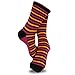 Women and Girls Valued Trouser Socks 6-Pair Crew Socks (Thin Stripe)