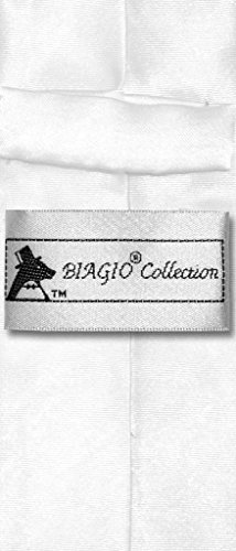 BOY'S NeckTie Solid WHITE Color Youth Neck Tie2