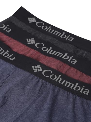 Columbia Men's Performance Stretch Boxer Briefs 3 Pair, Black/Port Royale/India Ink, XX-Large4