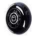 AOWISH 64mm Inline Skate Wheels 64mm x 24mm Roller Hockey Replacement Wheels w/Bearings for Roller Board Bag, Luggage Suitcase, Water Rower Seat, Steady Rest Wood Lathe (4-Pack) (Black)