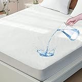 LUTE King Size Mattress Pad, Waterproof Mattress Protector, Premium 3D Air Bamboo Protection Cover ,...