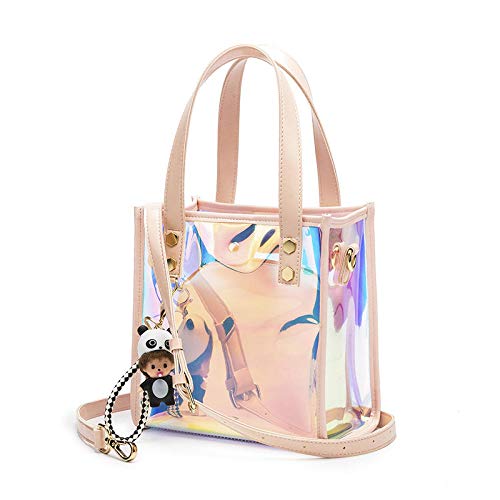 Holographique Transparent Sac Bandoulière Femme Bonbons Colorés Au Laser Sacs à Main portés épaule-A