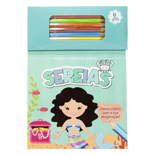 Livro de Pintura do Pequeno Artista: Sereiazinhas:
