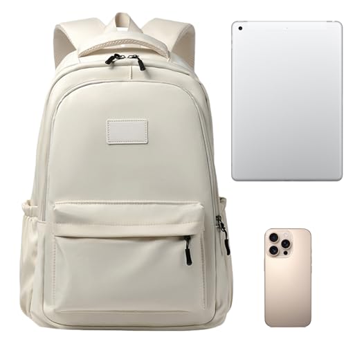 Sac à dos étanche grande capacité pour ordinateur portable blanc voyage travail
