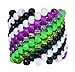 Kandi Cuff Scene Acessories Bold Patterns Dopamine Beads, Dailywear, Festival Clubwear, Rave Party Lovers, PLUR (Pink)