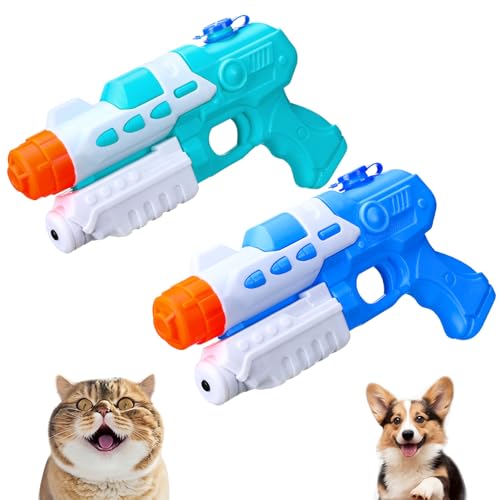 Geelin 2 Pack Squirt Spray for Cats Dogs Training Squirt for Cats Deterrent Water Spray Pistols for Dogs Pets Training(Retro Style Blue Green)