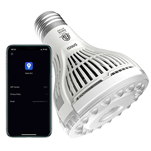 Sansi 10W Smart Led Grow Light Bulb With App Control, Dimmable, Schedule & Timer, E26 150W Equivalent Full Spectrum Grow Lights Indoor Plants, Plant Bulbs With 694 Ppfd For Seeding And Growing #TOP25