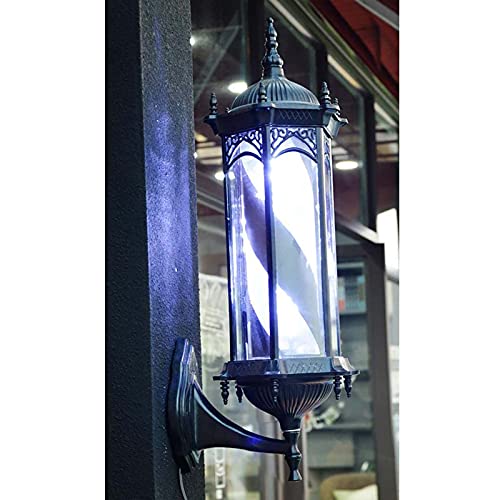 Lanterne solaire extérieure applique murale LED rétro bronze tricolore étanche