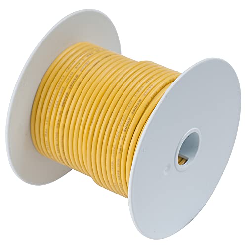 Ancor 181003 Marine Grade Electrical Primary Tinned Copper Boat Wiring (18-Gauge, Yellow, 35-Feet)