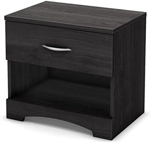 South Shore Step One 1-Drawer Nightstand, Gray Oak