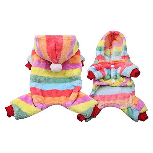 tesyyke Moletom com capuz para cães e gatos de pelúcia Keep Warm Fashion For Christmas Party Winter