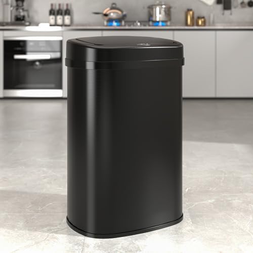 ADVWIN Rubbish Bin 50L Motion Sensor Bins Smart Kitchen Waste Trash Can