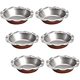 Tosnail 6 Pack 5' Mini Fluted Tart Pan, Pie Pan, Small Pie Tart Mold, Nonstick Quiche Pan for Baking