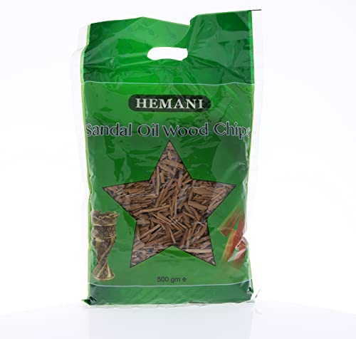 Hemani Sandalwood Incense Chips - 500G - 100% Natural Fragrance For Meditation And Aromatherapy #TOP23