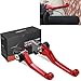 JFG RACING Billet Pivot Foldable Clutch Brake Lever For For Honda CR125R 250R 04-07 CRF250R 450R 04-06 CRF250X 04-16 CRF450X 05-16 Motorcycle Red