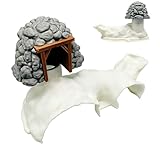 Qikam Cueva De Acuario,Refugio Escondite para la Cría de Camarones - para Acuario - para Betta, Guppy, Cory Bagre, Ermitaño, Reptiles Y