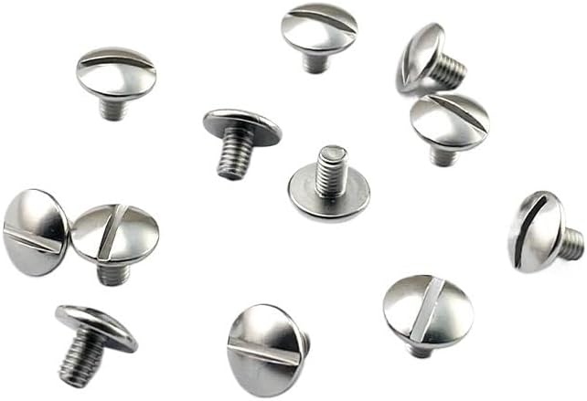 20PCS M3 Thread Stainless Steel Screws are Suitable for Scales Handle Fastening Accessories(Silver)