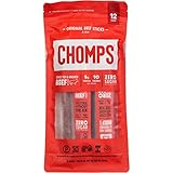 Chomps Original Zero Sugar, Grass-fed Beef Sticks Without Antibiotics or Added Hormones, Mild, 1.15 oz, 12 ct