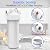 MewMore FHW10 10"x2.5" Whole House Water Filter Housing, Fit Sediment etc Filters for Well and City Water, Pre-Filtration System for Home, 3/4" NPT Port, Pressure Release